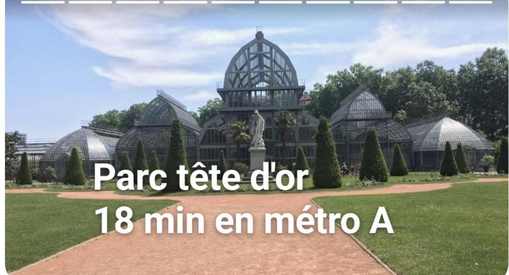 Medipole T2 Avec Un Garage Gratuit Sur Place, 16Min A Centre Ville Lyon En Metro A Villeurbanne Dış mekan fotoğraf
