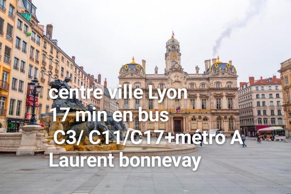 Medipole T2 Avec Un Garage Gratuit Sur Place, 16Min A Centre Ville Lyon En Metro A Villeurbanne Dış mekan fotoğraf